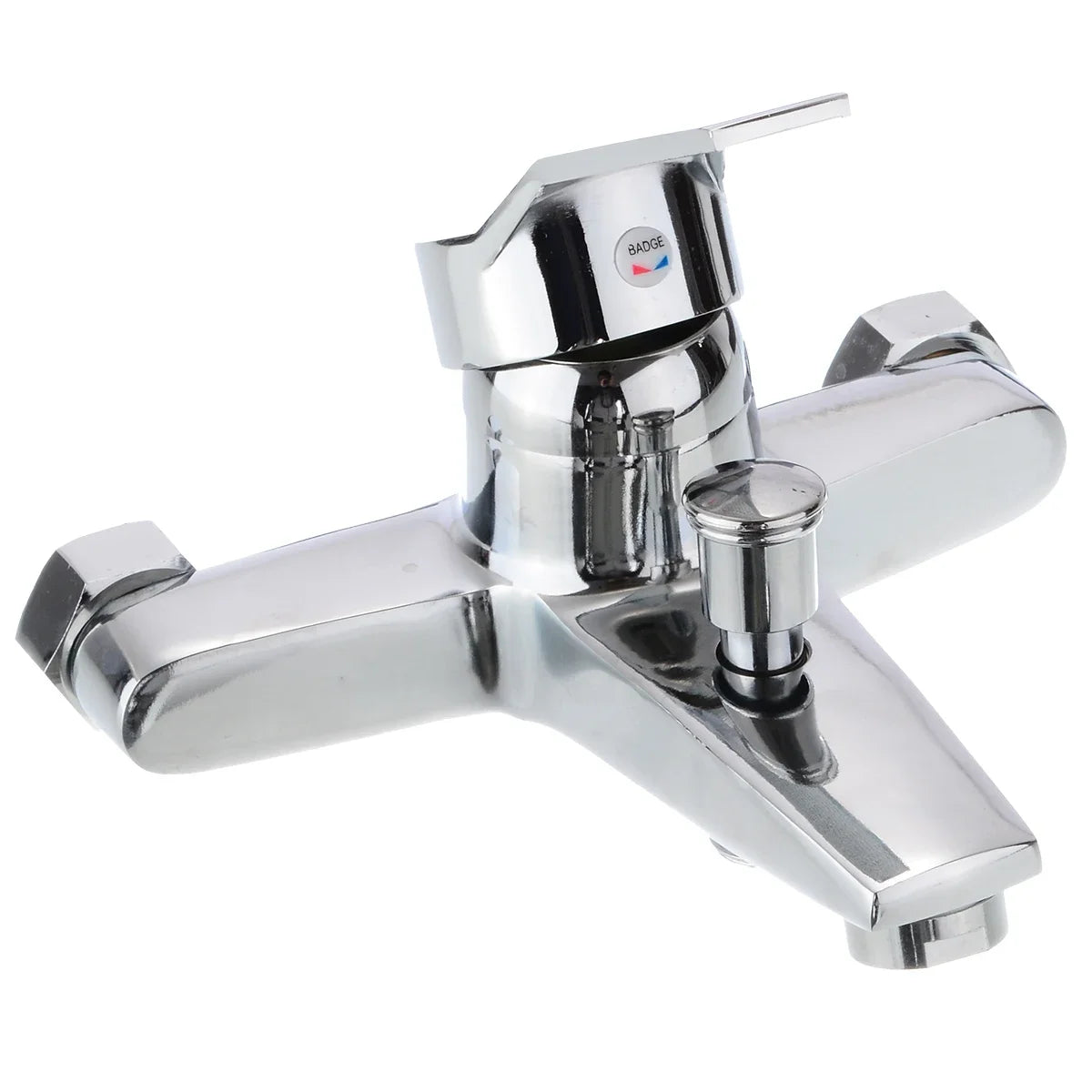 Chrome Zinc Alloy Bathroom Basin Mixer Faucet Sink Tap Wall Mounted Hot & Cold Water Mixer High Quality Faucet