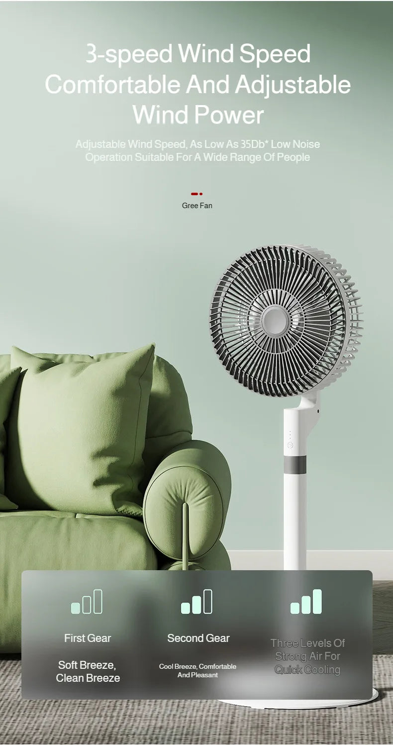 Household Air Circulation Fan Desktop Silent Electric Fan High Wind Floor Portable Fan Powerful Energy-saving Rental House Fan