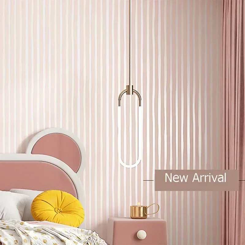 Modern Vertical Stripe Wallpaper Pink Blue Striped Living Room Decor TV Wallpapers 3d Elegant Home Decoration Wall Papers