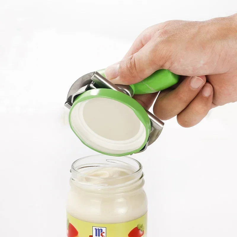 Opener Adjustable Opener of Jars and Lids Stainless Steel Bottle Opener Wine Beer Cans Accessories Kitchen Gadgets