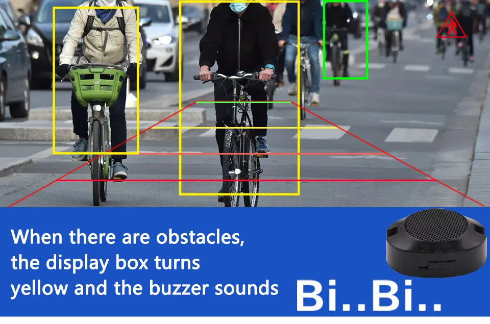 SMARTOUR ADAS AI Recognition AHD 1080P 180 Degree Fisheye Lens Intelligent Car Reversing Camera Sound Reminder Radar Monitoring
