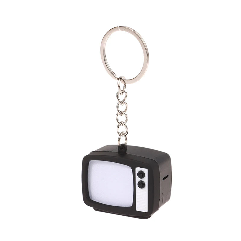 Creative Mini Retro Television Keychain Miniature Television Tv Model Toy Creative Children Toy Keychain Pendant