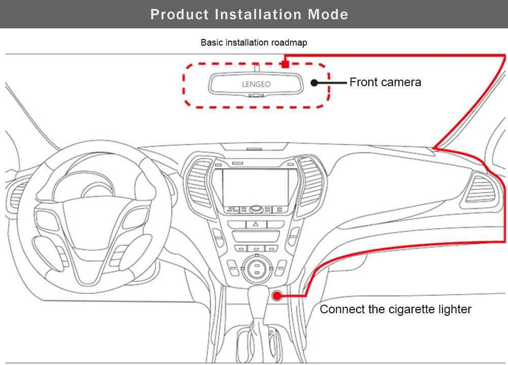 3 Channel Dash Cam HD 1080P 3-Lens Inside Vehicle  Car DVR Three Way Camera DVRs Recorder Video Registrator Dashcam Camcorder
