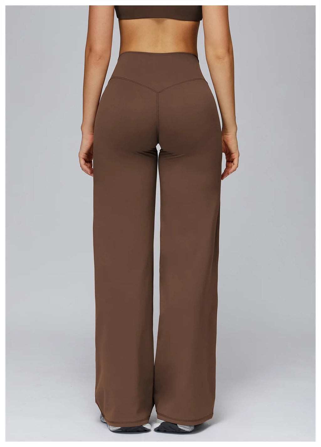 Women's Sports Yoga Pants High Waisted Straight Flared Trousers Running Fitness Sport Trousers Female Gym Casual Sports Pants