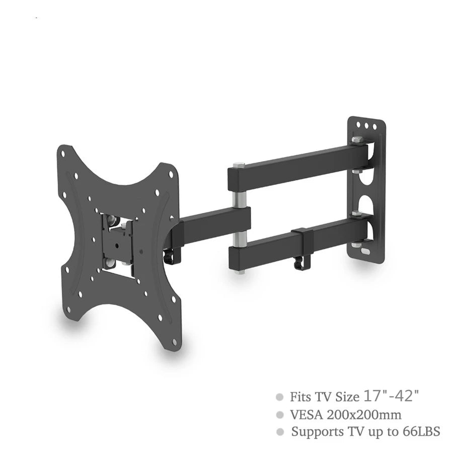 TV Monitor TV Mounts LCD LED Monitor Wall Mount Bracket Adjustable TV Screen Holder TV Frame Support For 17-42 Inches TV