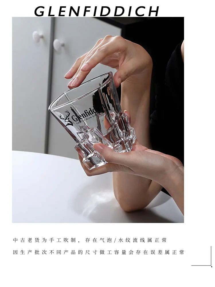 Fashion Whiskey Glasses, Scotch Whisky, Bourbon, Cocktails, RUM, Durable Whiskey Glasses