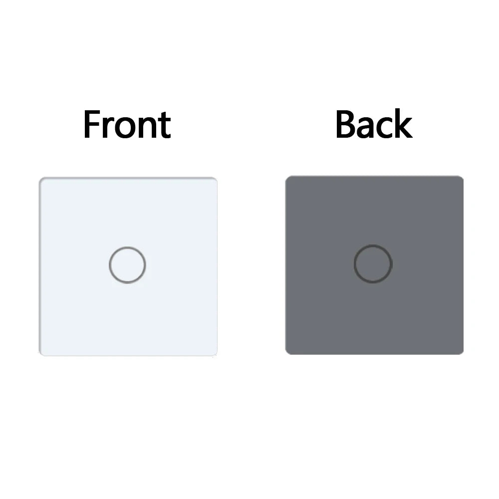 TAWOIA DIY Wall Light Switches Small Glass Panel Parts 1/2/3/4Gang White Black Gold Touch Switches Crystal Parts 47mm*47mm