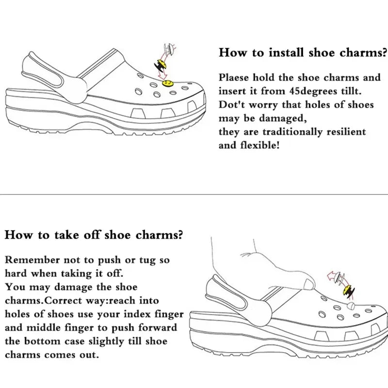 18PCS Shoe Charms for Clogs Slippers DIY Summer Starfish Shell Handicrafts Shoe Decoration Buckle Charms Hole Shoes Accessories