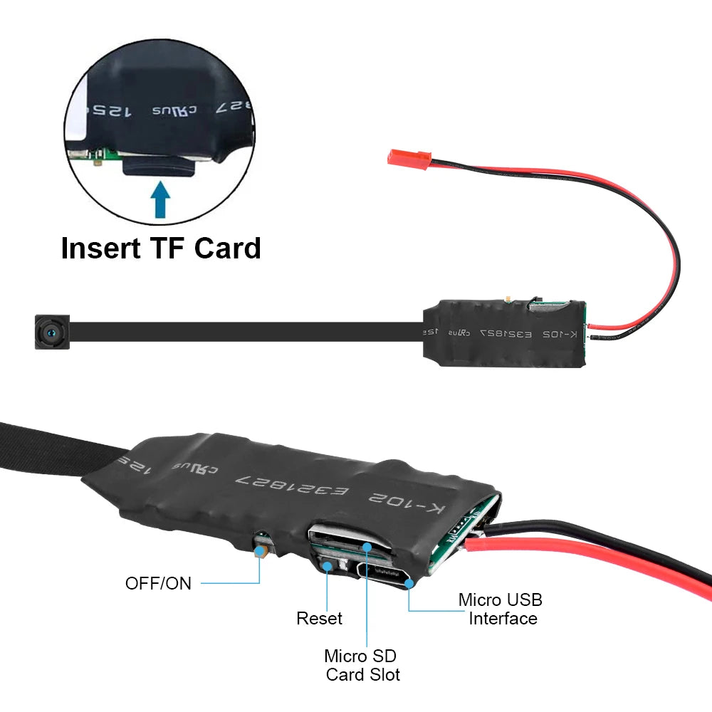 HD 1080P-DIY Module WiFi-Mini Camera Home Security Motion Detection P2P Micro Camcorder Remote Contro Video Recorder Mini IP Cam