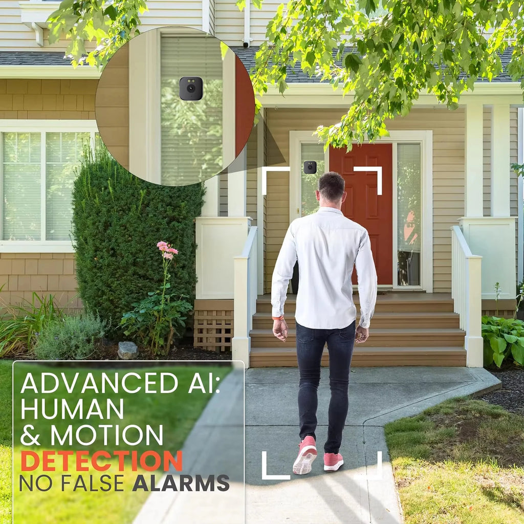 Window Camera Replaces Outdoor Cameras 2.4/5GHz WiFi Camera 3MP Resolution Full-Color Night Vision Through Window Mini Camera