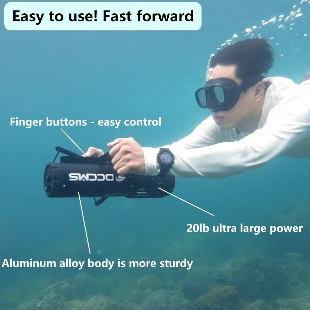 DCCMS Electric Underwater Scooter Dive Equipment Sea Scooter SUP Motor Paddleboard Motor for Diving And Water Sports