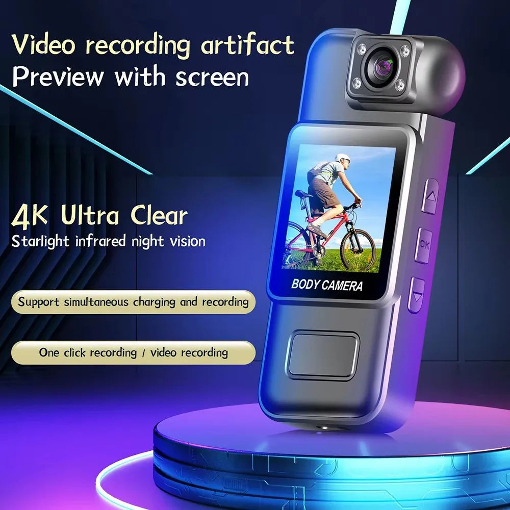 Digital Camera Mini WiF 4K 2K 1080P HD Portable Video Recorder Body Cam Infrared Night Vision Police/Bike Camcorder Sports DV