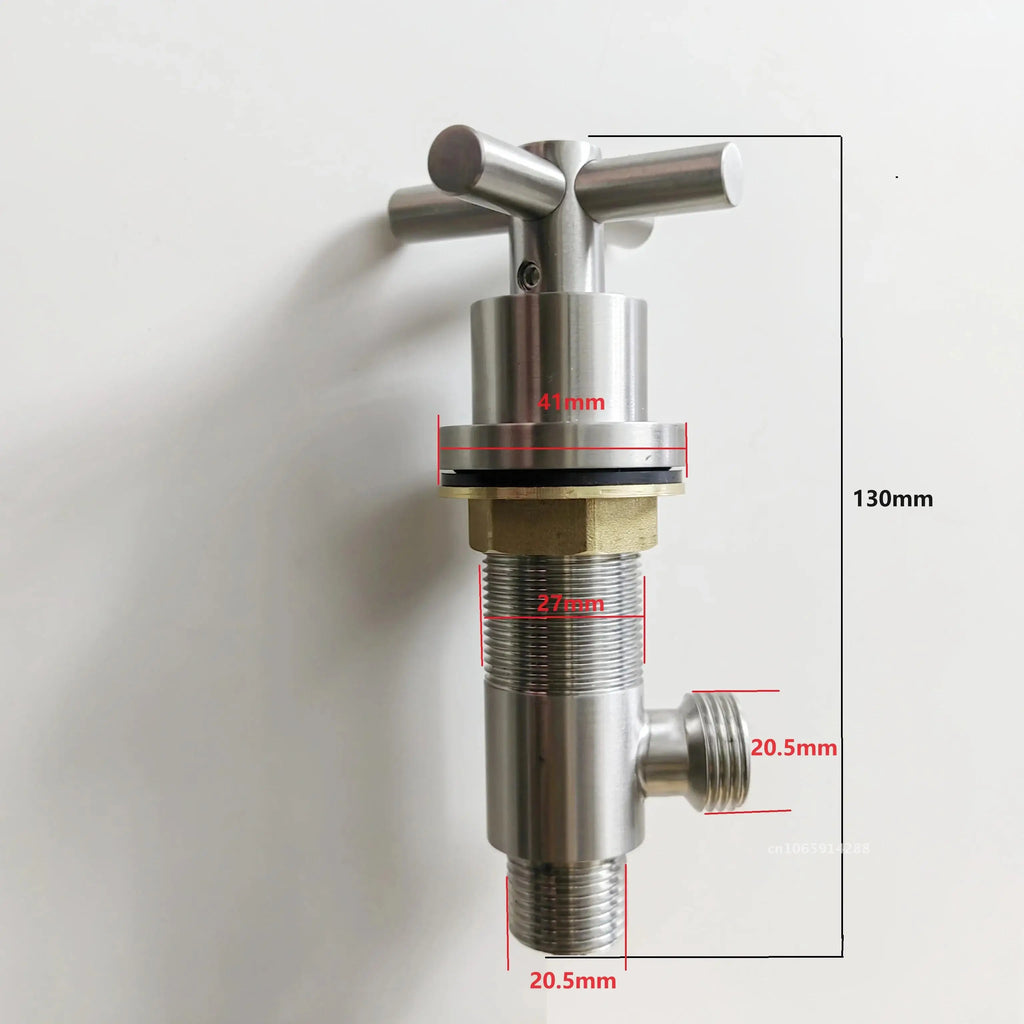 Free Faucet Bathroom WashBasin Dual Tap Solid 304 STAINLESS STEEL Faucet Handles Lead Set Basin Holes Tap Mixer Bathtub Sink 3