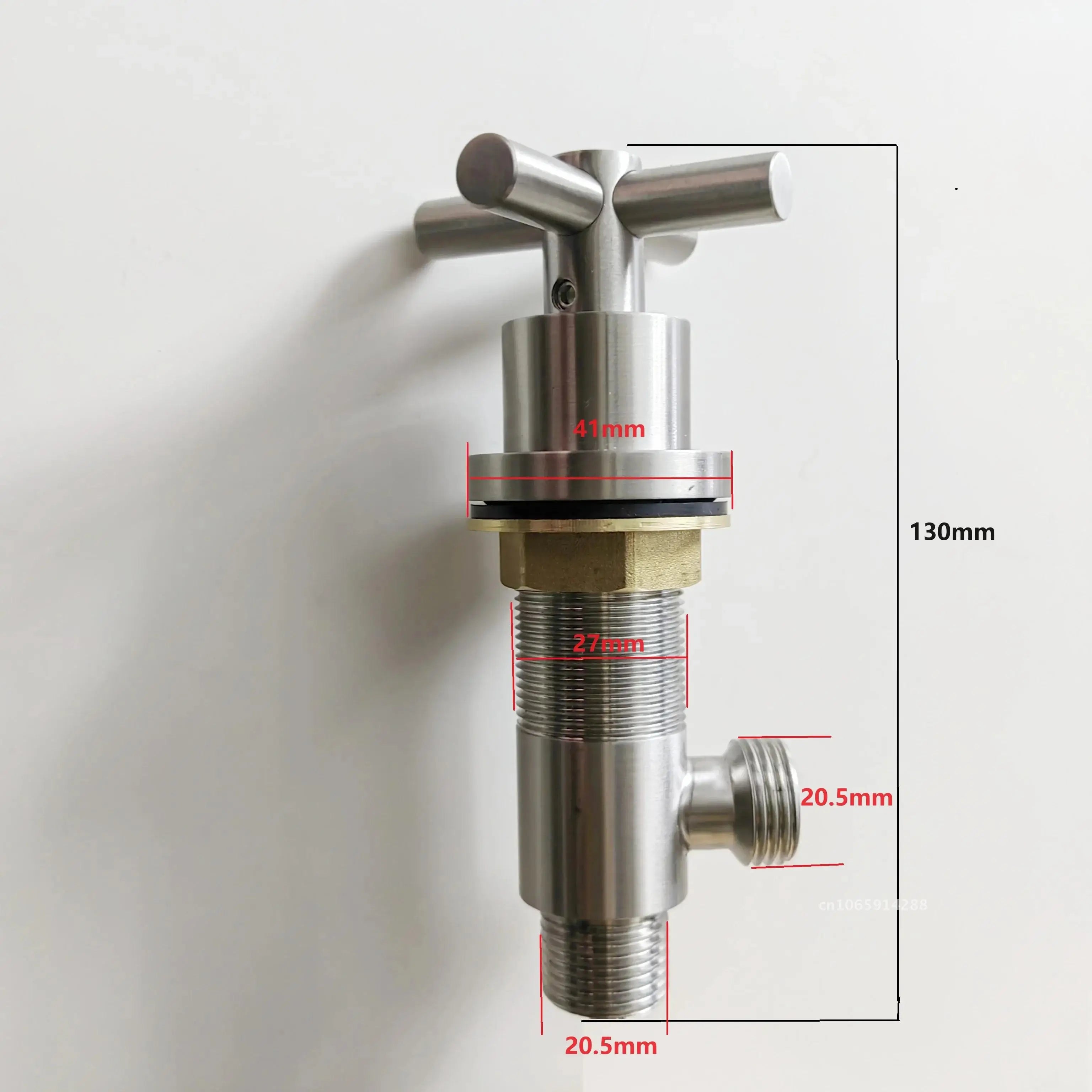 Free Faucet Bathroom WashBasin Dual Tap Solid 304 STAINLESS STEEL Faucet Handles Lead Set Basin Holes Tap Mixer Bathtub Sink 3