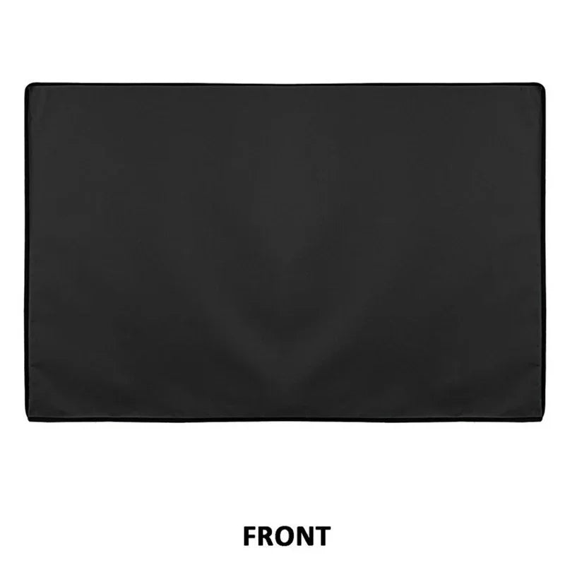 Outdoor TV Screen Dust Cover Black LCD Television Set Water Dust Resistant Protect Bag 24" 38" 42" 48" 52" 65inch