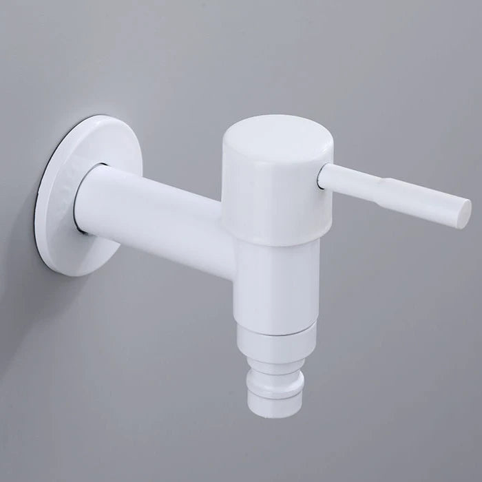 Wall Mounted Faucet Single Cold Sink Tap Black Water Tap for Bathroom Washing Machine Sink Mop Pool