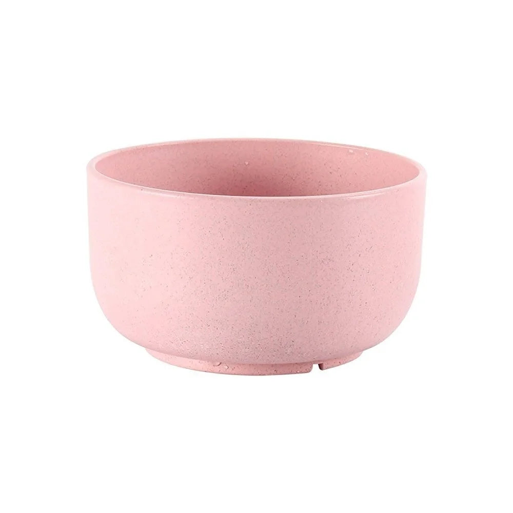 4 PCS/Set Wheat Straw Bowl Fruit Vegetable Dessert Rice Bowl Safe Household Tableware Kitchen Dining