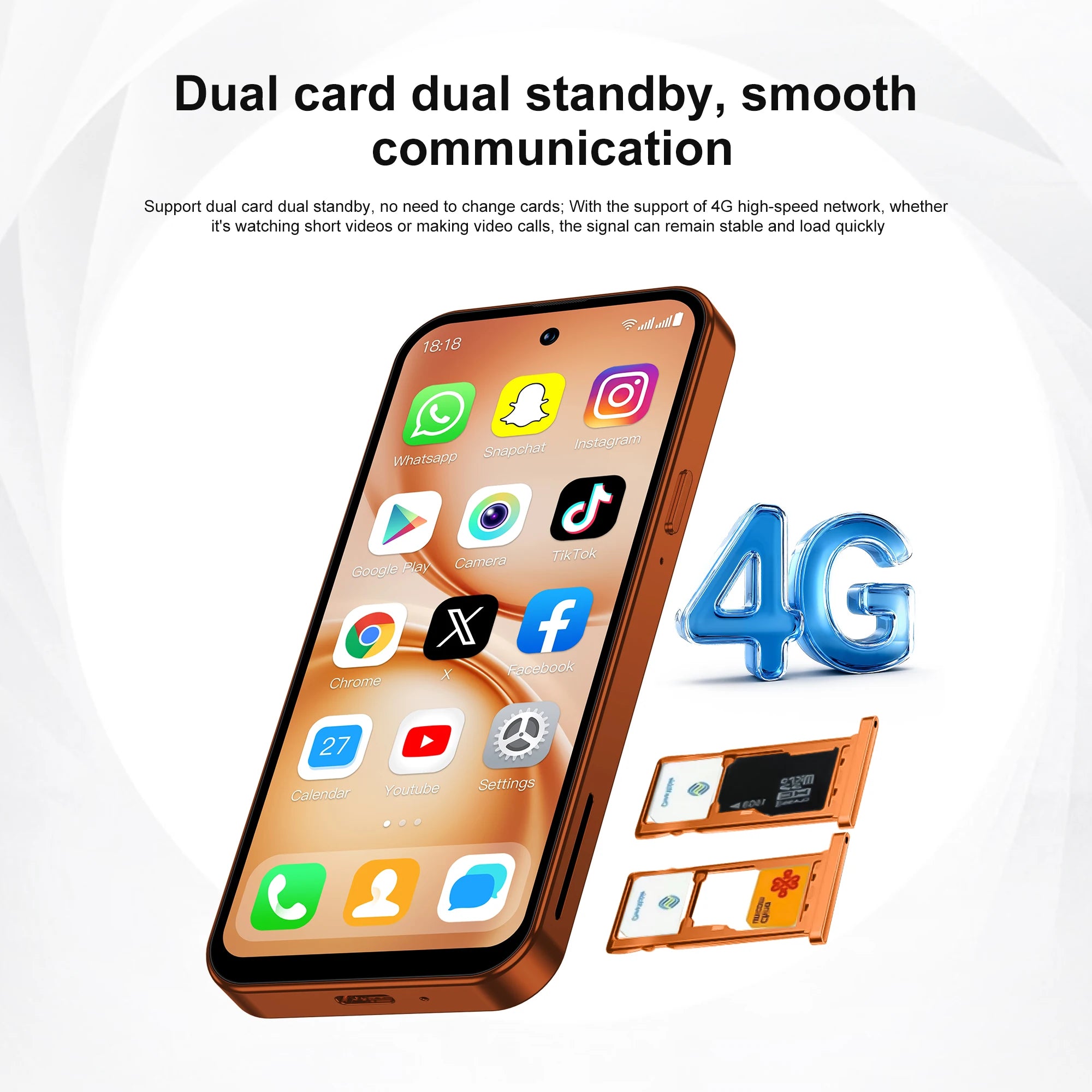 SERVO S45 PRO 4G LTE Mini Smartphone 4.5" Screen Android10.0 OS 3GB+64GB WiFi Hotspot 2MP Camera 2 SIM Card Pocket Smart Phones