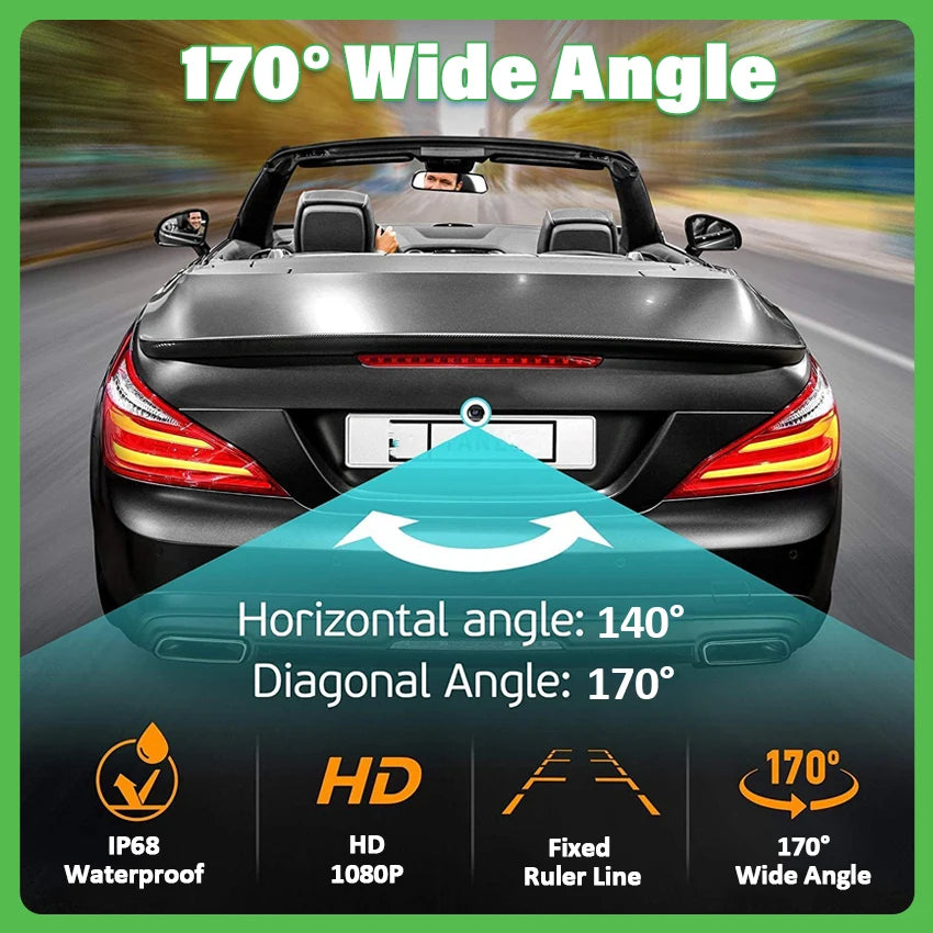 Car Reversing Camera For Smart Fortwo 451 For Four Smart ED Car HD Night Vision CVBS 1080P FishEye Vehicle Rear View Camera