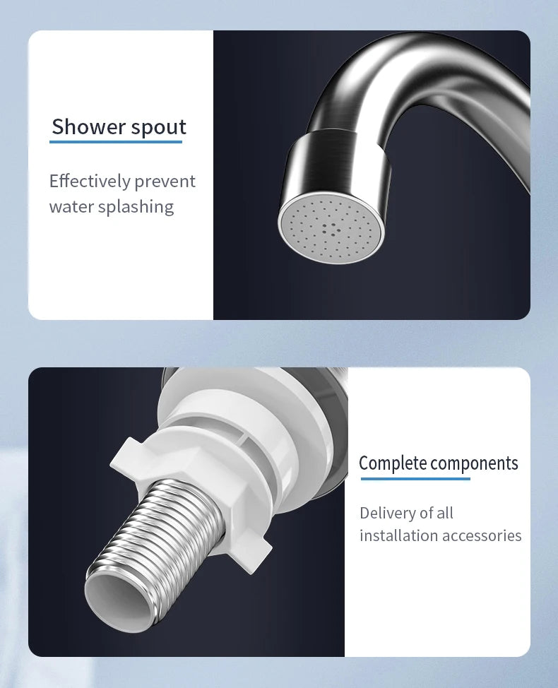 Electric Water Heater Faucet Instant Hot Water Faucet Heating Stainless Steel Kitchen Faucets Hot Cold Two Function Water Taps