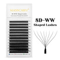 MASSCAKU 3D 6D 8D W Shape Lashes Global Wholesale Eyelash Clusters Easy Fan Volume Wispy Fake Lash Premium Dense Cilia Supplier