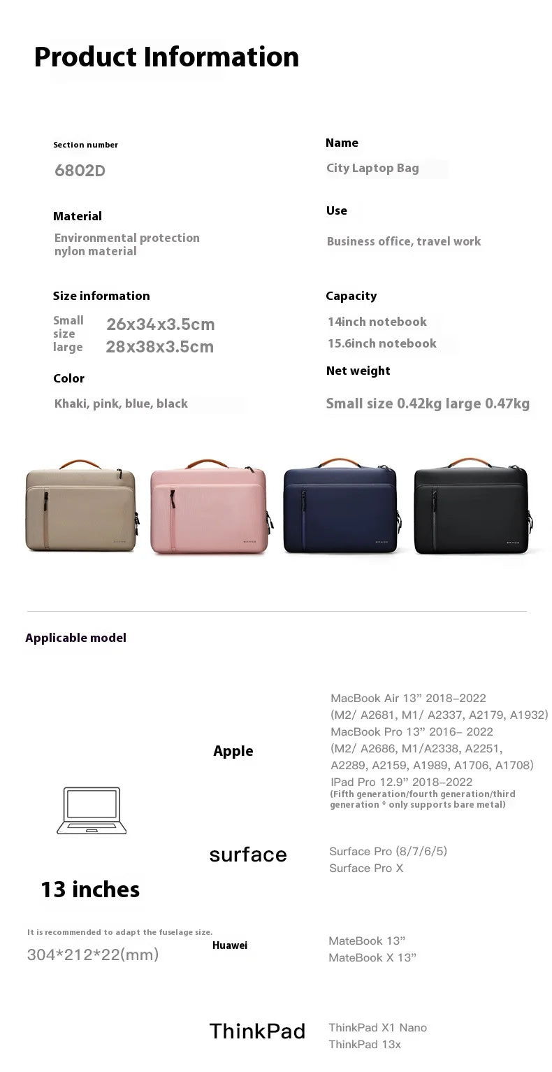 Bange 14inch Nylon Men Business Laptop Bags 15inch Man Laptop Handbags 16inch Laptop Cases