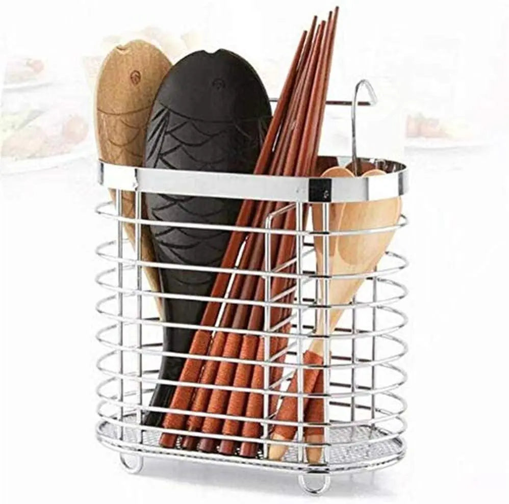 Kitchen Organizer Rack Stainless Steel Dish Cutlery Rack Drainer Drying Tray Kitchen Utensil