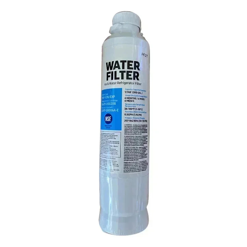 1Pcs 300GAL 1.9LPM 30-125PSI Ice Water Refrigerator Filter Element Water Filter For Use in System DA97-08006A-E HAF-CIN/EXP