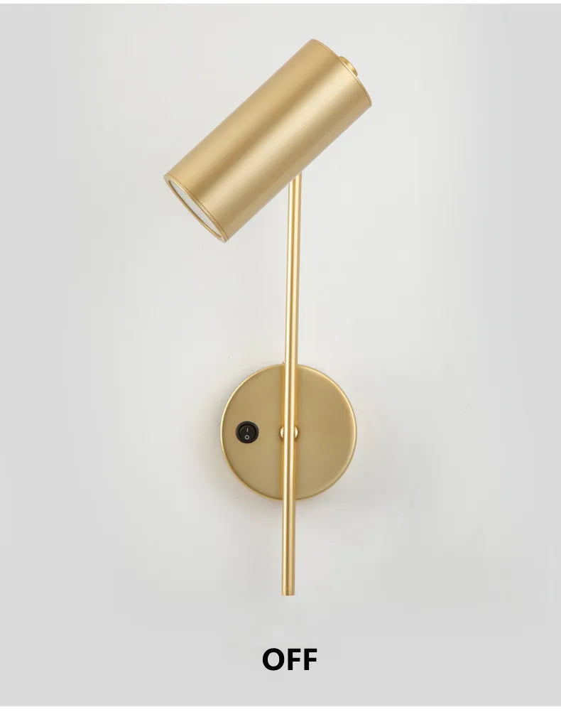 Modern Rotatable Wall Lamp Living Room Background LED Wall Light Bedroom Bedside Light Aisle Long Pole Switch Lamp