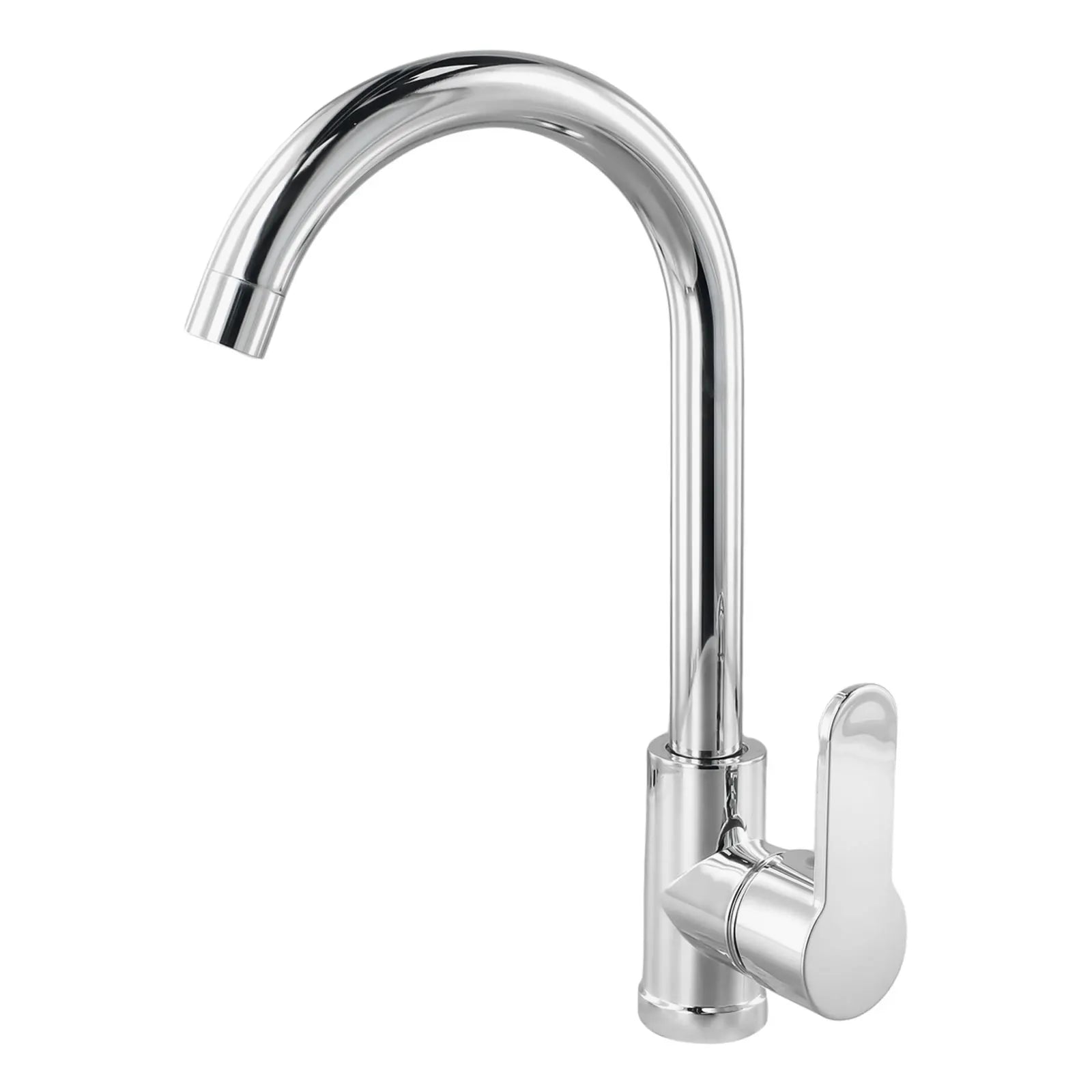 Bathroom Faucet Polished Chrome Plated Swivel Basin Sink Cold Hot Mixer Tap Kitchen Faucet, Sink Vertical Faucet New
