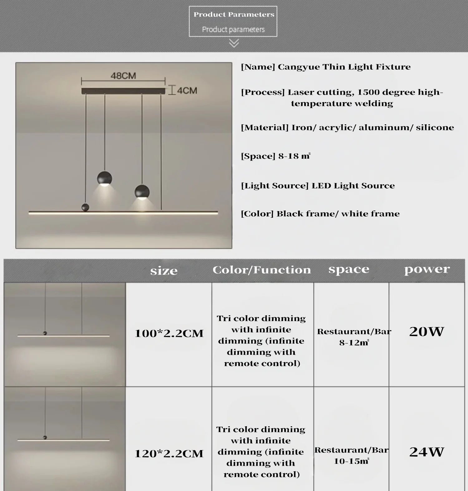 Modern Minimalist Led Pendant Light Minimalist Strip Light Home Decoration Living Room Bedroom Dining Room Light Bar Lighting