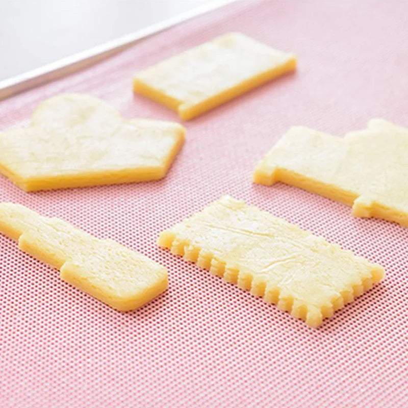 30*40cm Baking Mat Non-Stick Silicone Grid Pad Flat Mats For Cookies Pastry Snacks Baking Tools Accessories Kitchen Gadgets