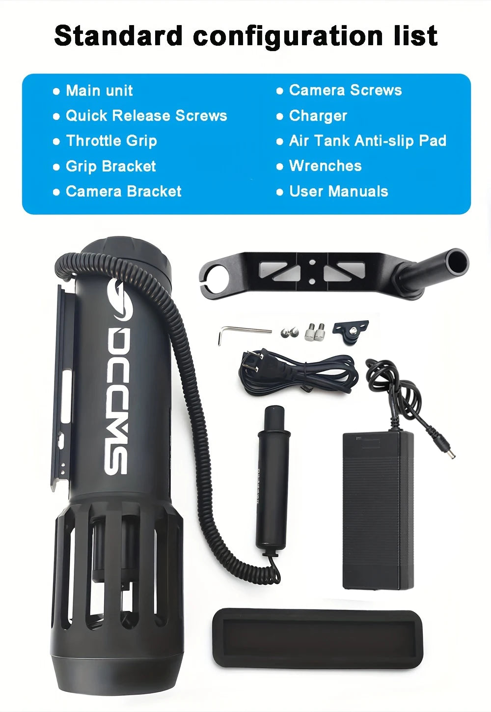 DCCMS Electric Underwater Scooter Dive Equipment Sea Scooter SUP Motor Paddleboard Motor for Diving And Water Sports