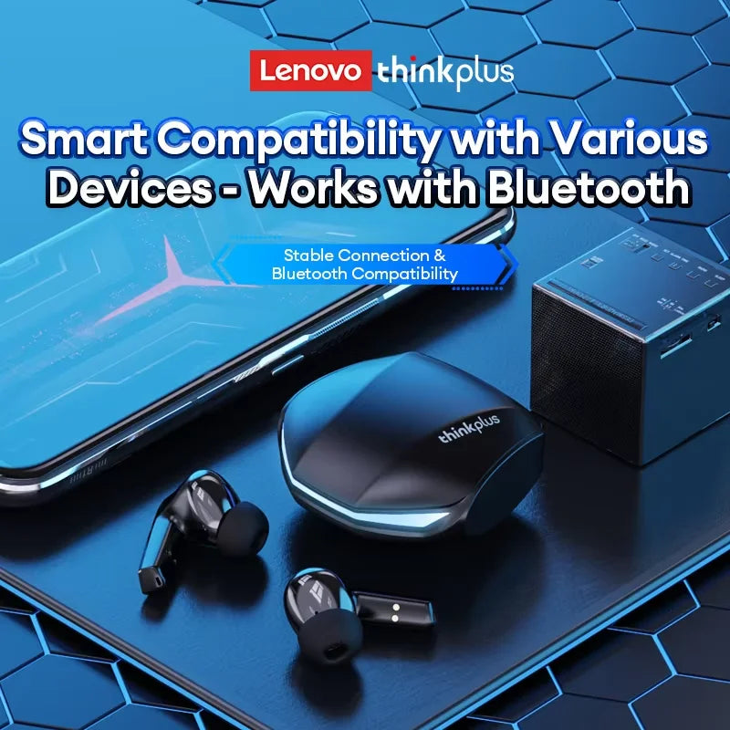 Choice Lenovo GM2 Pro Wireless Bluetooth 5.3 Earphones Gaming Low Latency Dual Mode Music Earbuds Sports In-Ear Headset With Mi