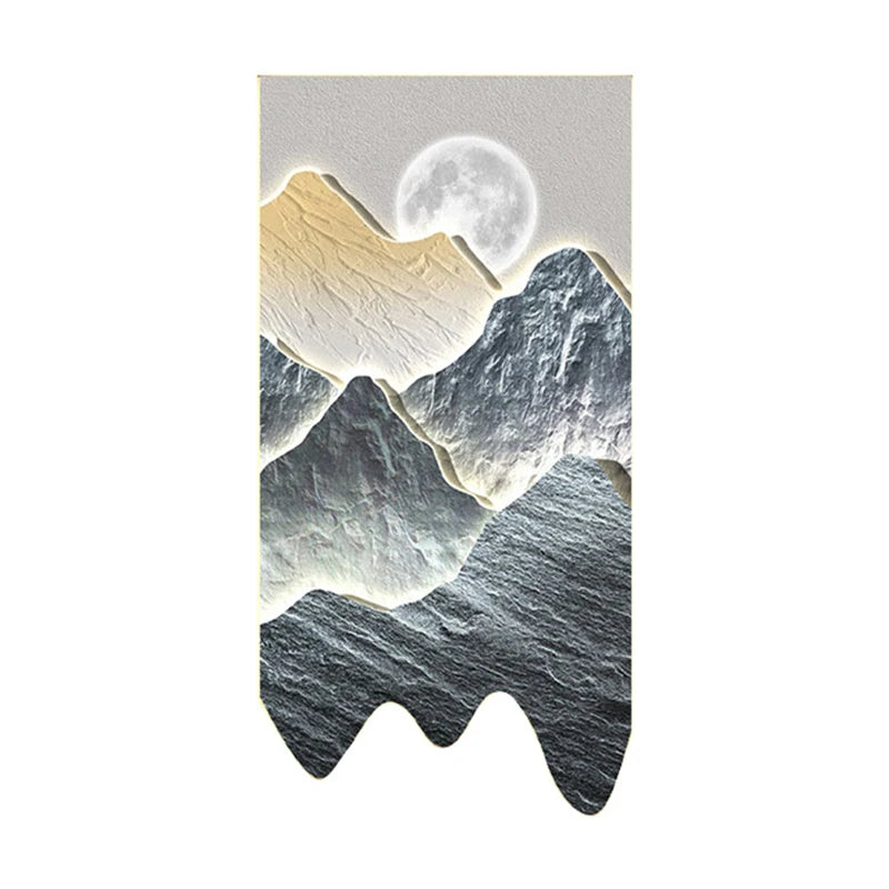 Corridor Decoration Painting Modern Light Luxury Creative Simplicity Landscape Arch Wall Painting Crystal Porcelain Painting