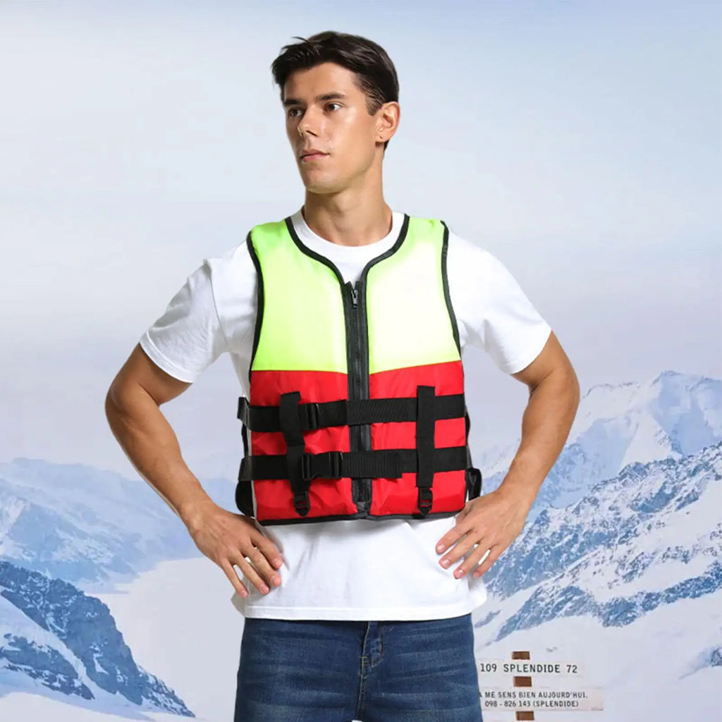 Swim Vests Quick-Dry Buoyancy Aid With Zipper Swim Trainer Vest For Boating Fishing Surfing Kayak Rowing Water Sports River Lake