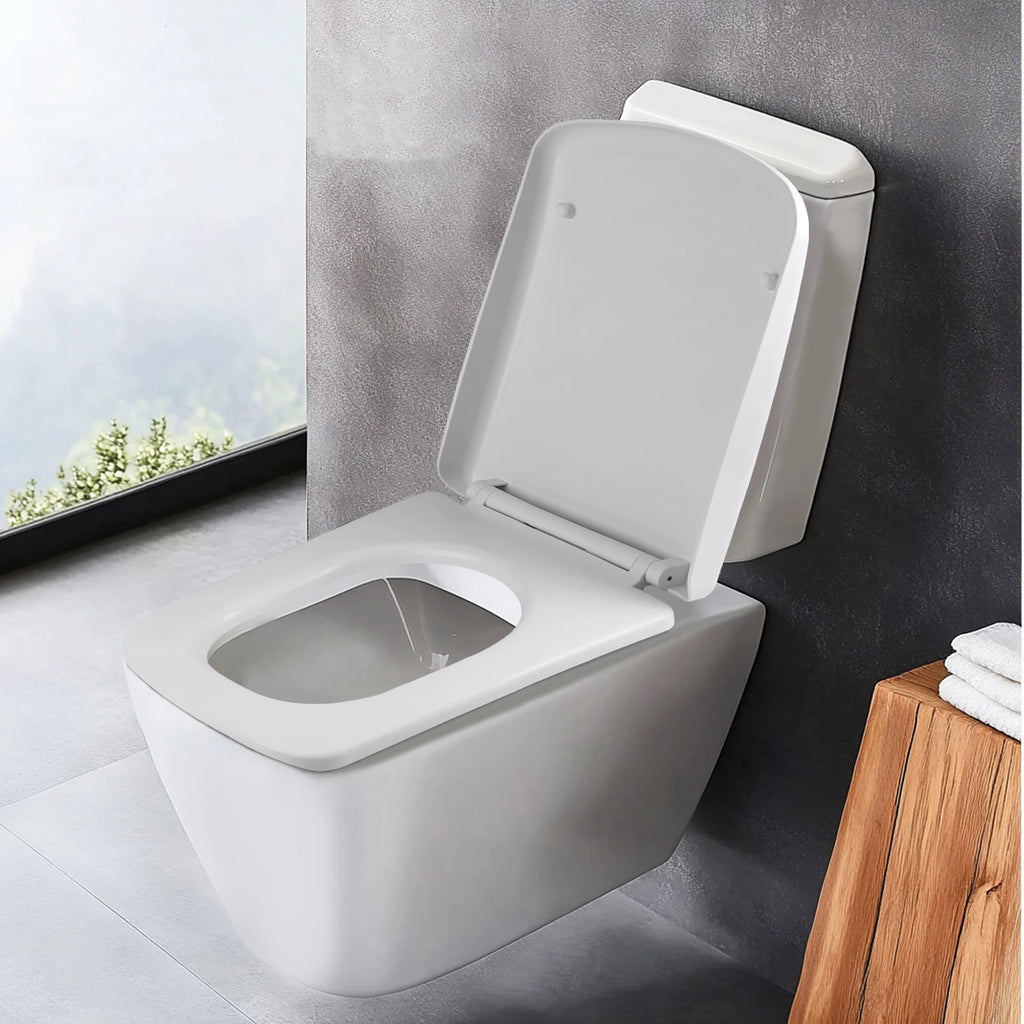 Toilet Seats with Slow Close Hinges Cover Toilet Accessory Portable Slow Down Seat Cover Bathroom Fixture Toilet Parts