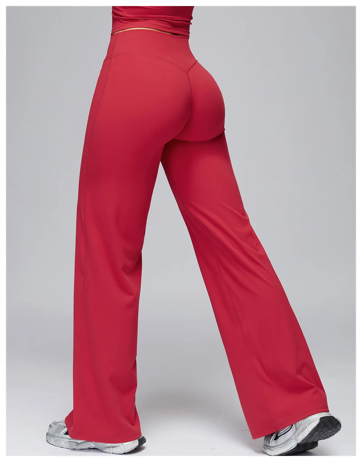 Women's Sports Yoga Pants High Waisted Straight Flared Trousers Running Fitness Sport Trousers Female Gym Casual Sports Pants