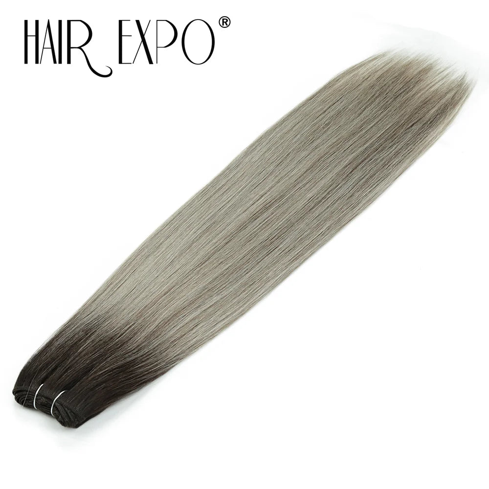 26" Bio Straight Hair Bundles Natural Soft Heat Resistant Fiber Synthetic Fiber Hair Extensions Protein Straight Hair Weave