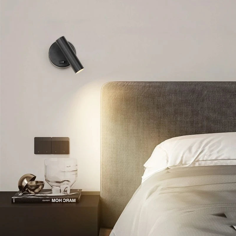 Modern LED Wall lights Rotatable Adjustable Reading Lights Bedroom Bedside Living Room Study Room indoor home Lighting Spotlight