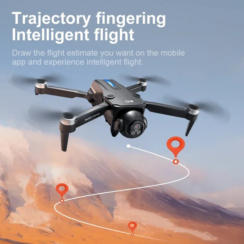 Lenovo D18 Drone 8K Aerial HD Dual-Camera Intelligent Obstacle Avoidance Brushless Power 5G WIFI Screen Remote Control GPS Drone