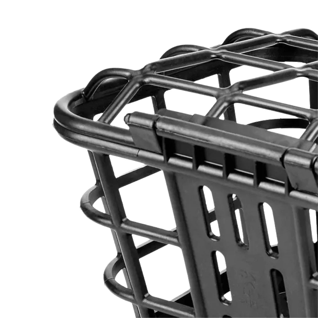 Durable Black PC Bike Basket with Lid; Front-Mounted, Anti-Extrusion for Electric Bikes