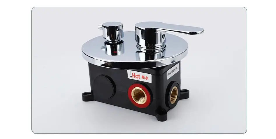 Two Function Shower System Water Mixing Control Valve Bathroom Fixture In Wall Brass Hot Cold Bath Faucet Open Close Gold Black