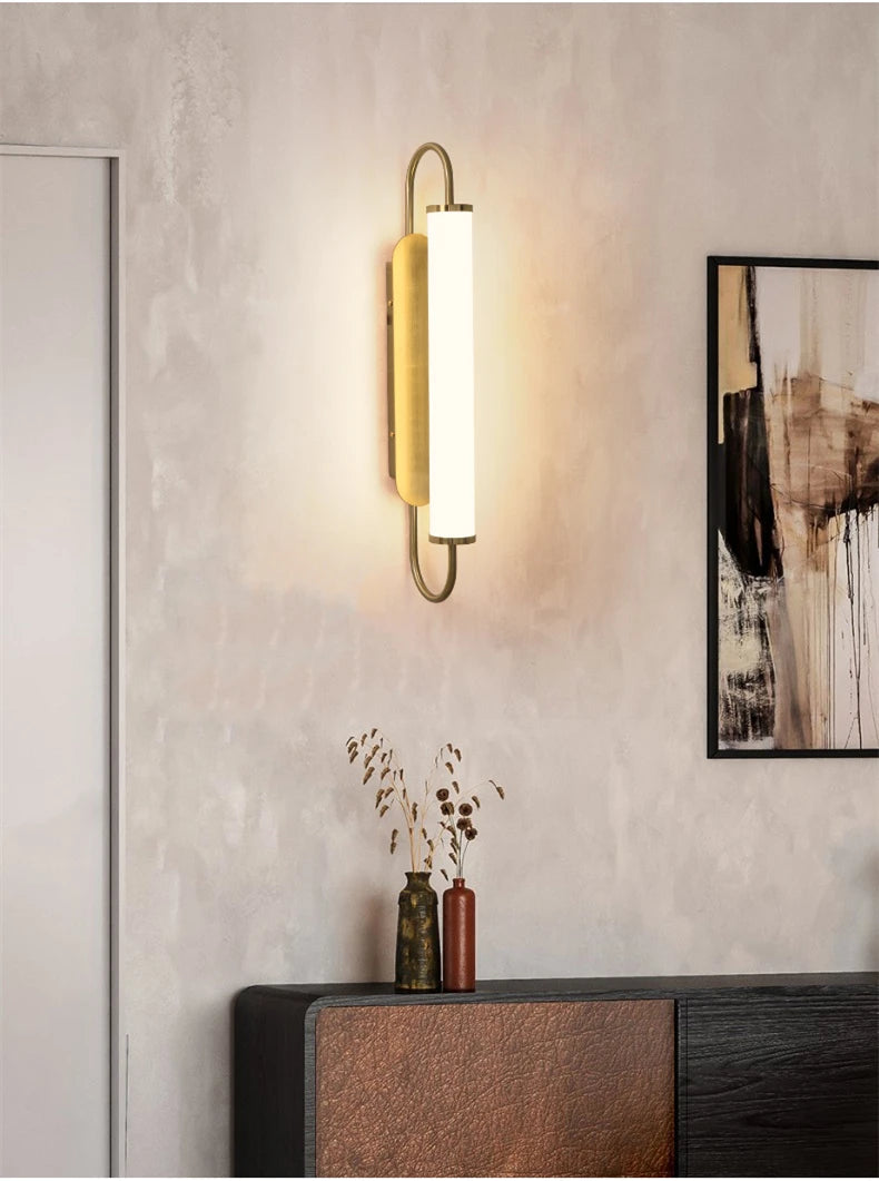 LED Modern Wall Lamps Nordic Simple Living Dining Room Bedroom Wall Light White Acrylic Indoor Home Decor Stairs Lights 90V-260V