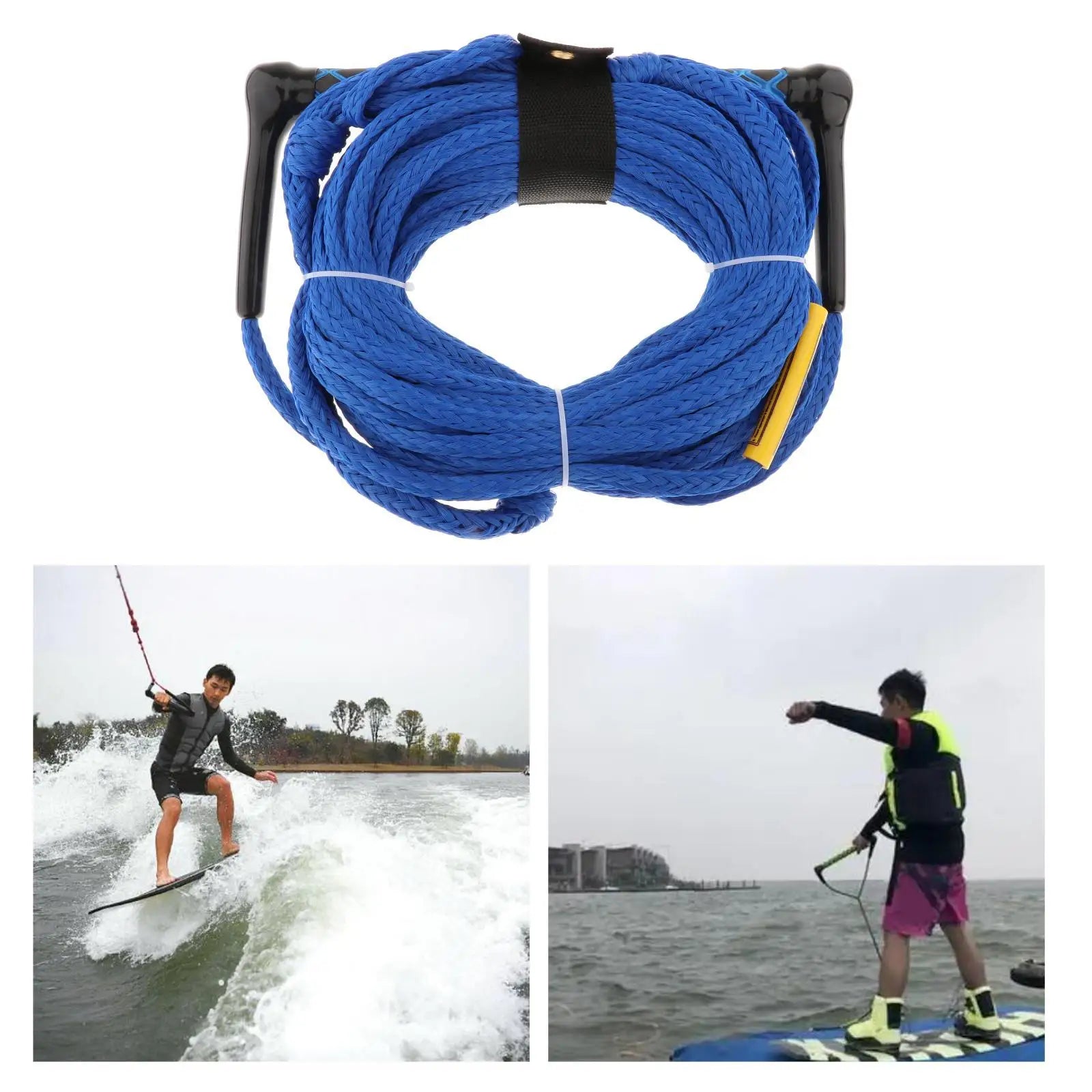 Floatable Wakeboard Surfing Rope EVA Grip Water Sports Tether Boat Accessory for Skiing and Kneeboard