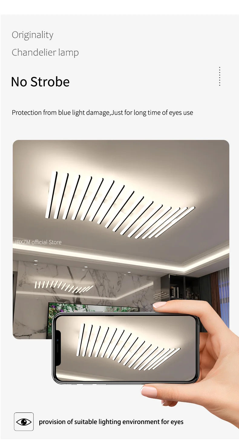 Modern Living Room Lamps Ceiling Light Interior Decoration for Home House LED Lamps for Bedrooms Linear Ceiling Light Home Lamp