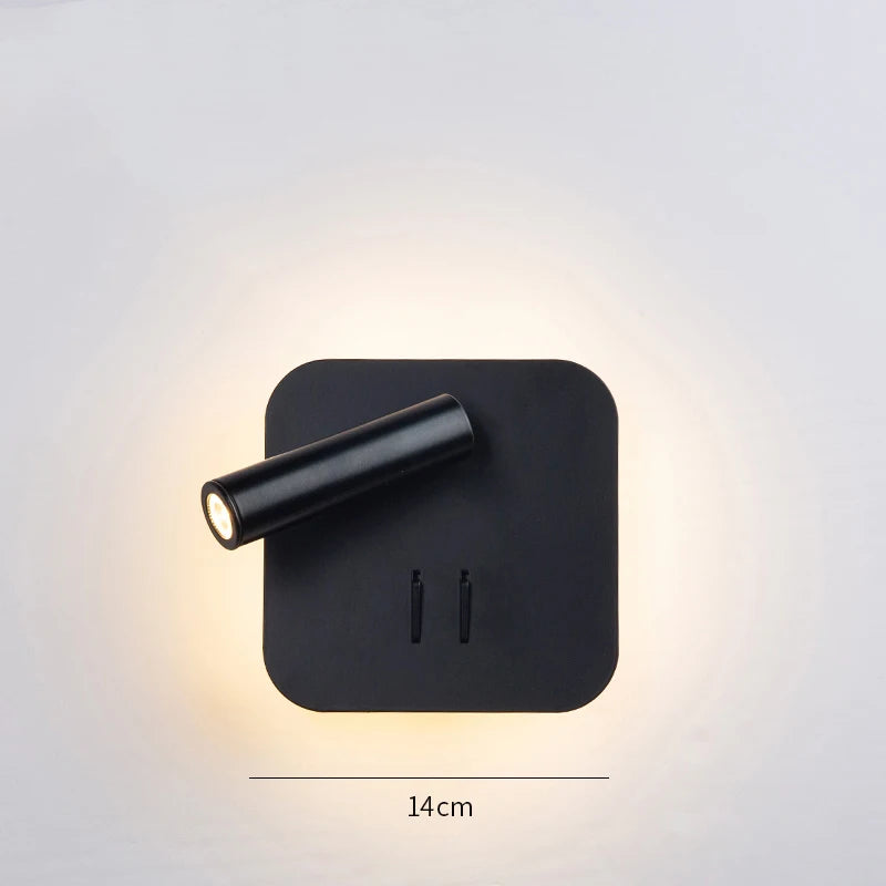 Turnable Led Wall Light With Switch Reading Lamp Bedroom Living Room Wall Lamp Desk Lamp Lighting Fixture AC85-265V
