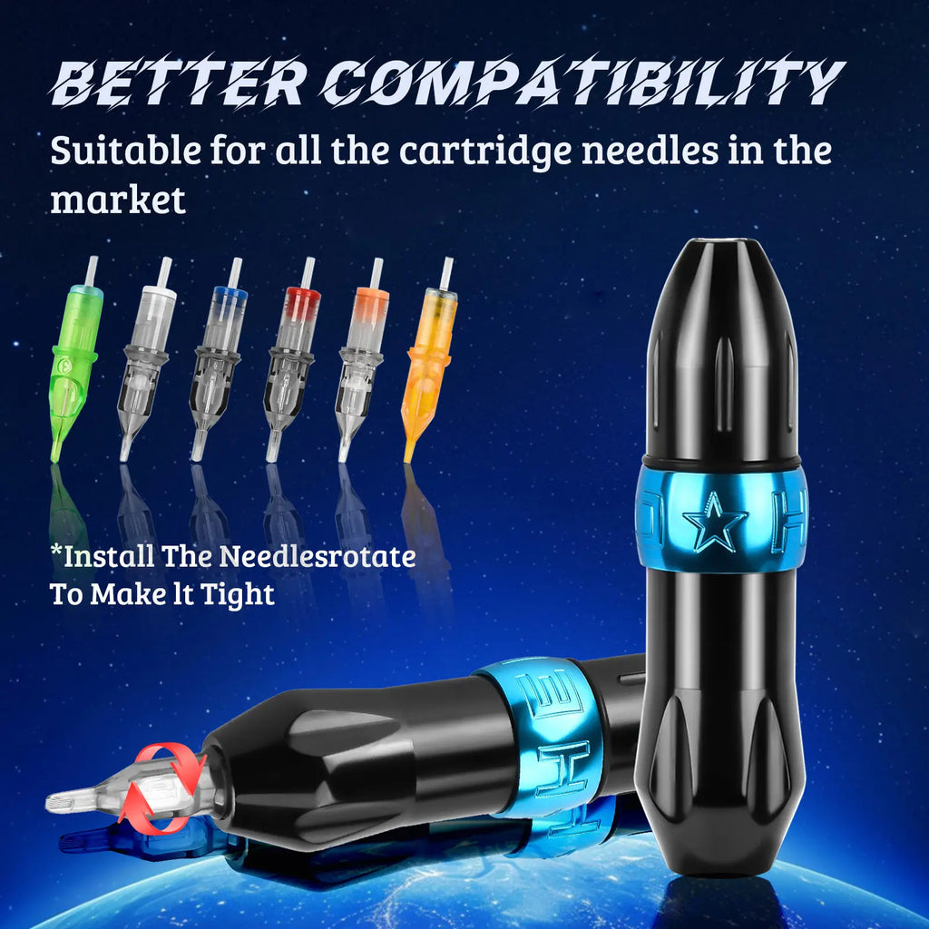 Rocket Motor Tattoo Pen Rotary Tattoo Machine Tattoo Cartridges Needles Gun Equipment For Semi Permanent Microblading Makeup