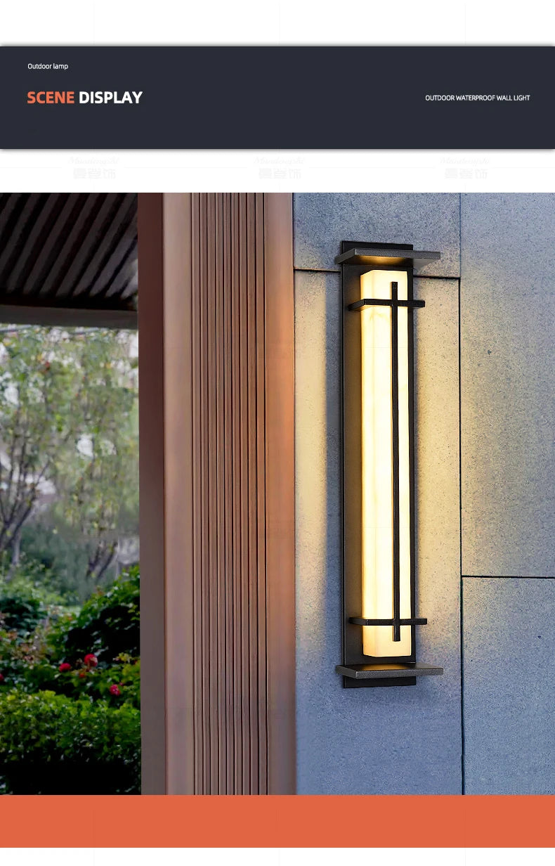 Outdoor Wall Lighting Modern simple villa Waterproof wall lamp Exterior wall Porch Balcony Stainless steel Garden Terrace light