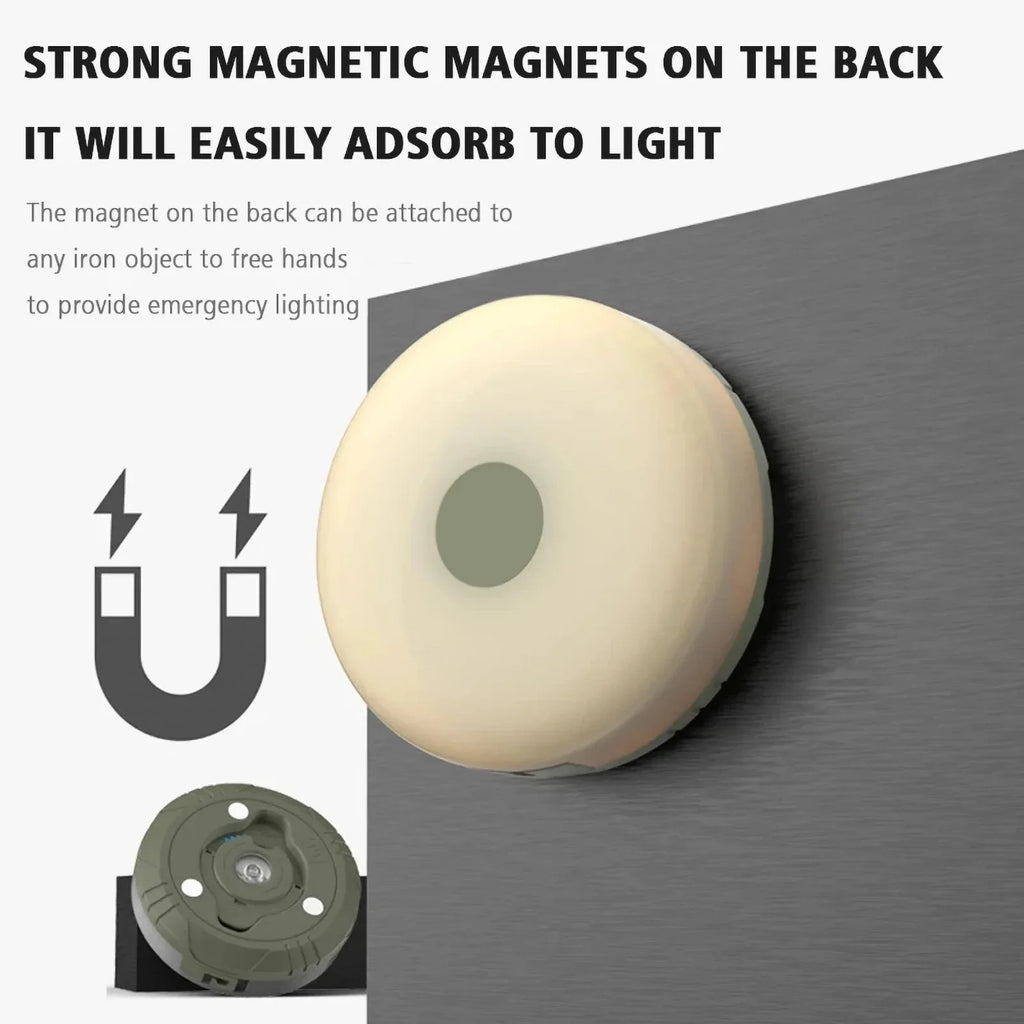 Camping String Lights 2 in1 Outdoor Waterproof Portable Stowable String Light with Lighting Modes USB Camping Lights for Garden